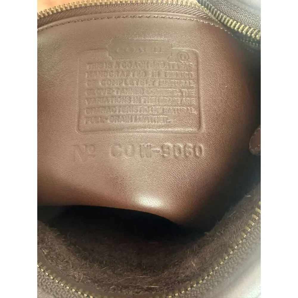 Coach Vintage Brown Leather Duffle Bag